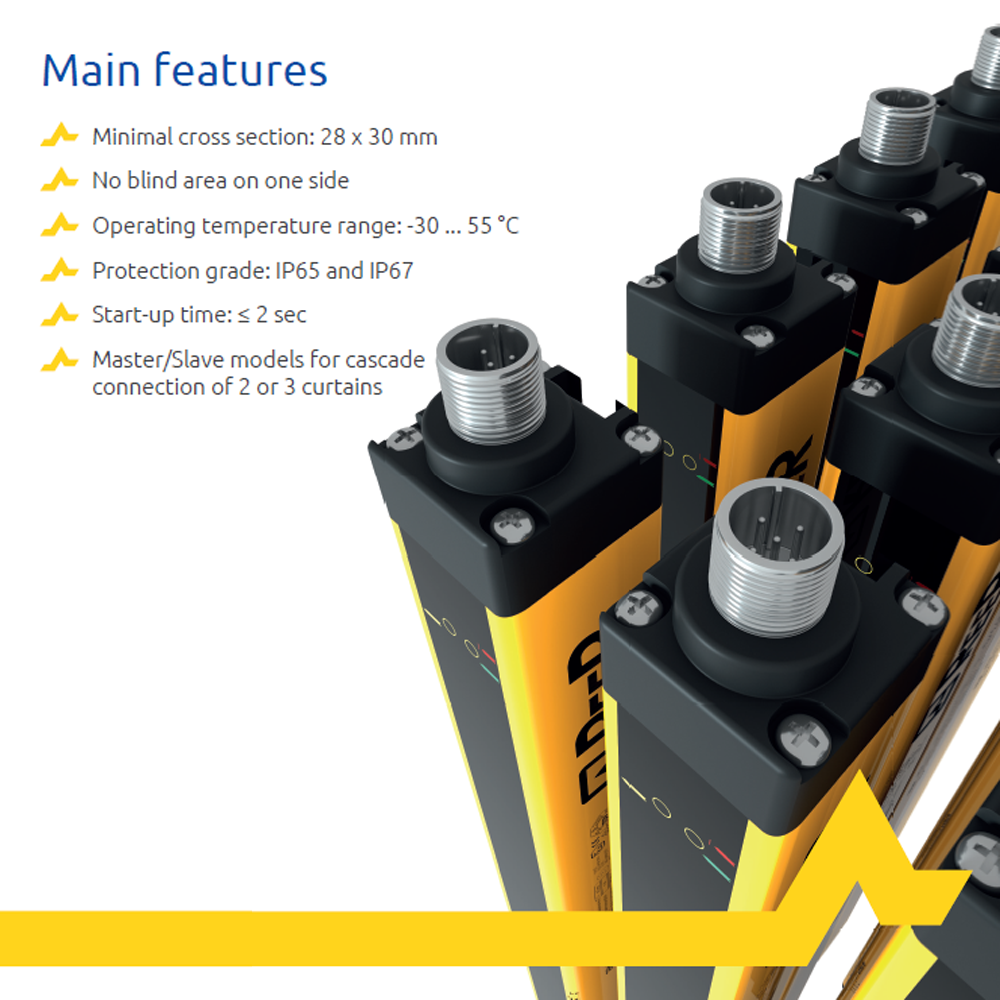 1310660 REER ACCESS CONTROL SAFETY LIGHT GRID W/ AR/MR, EDM, XL RANGE, CAT 4, 680MM LENGTH (EOS4 2B XH)